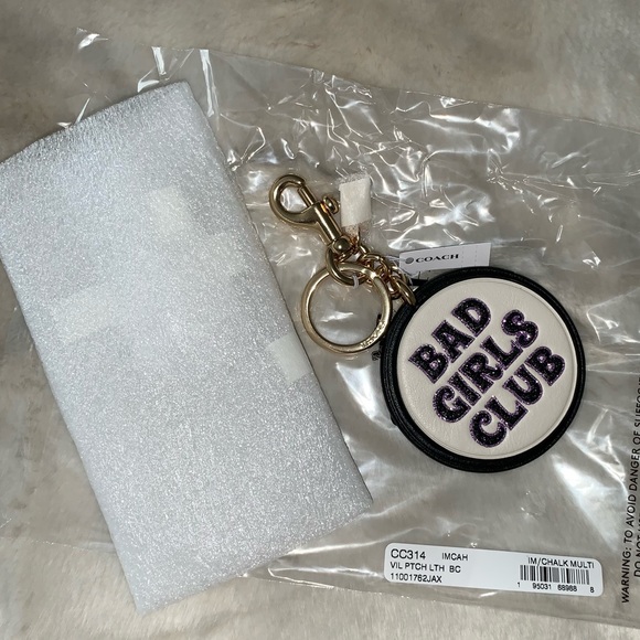 NEW! COACH Bad Girls Club Bag Charm Key Ring New With Tag On! - Picture 5 of 16